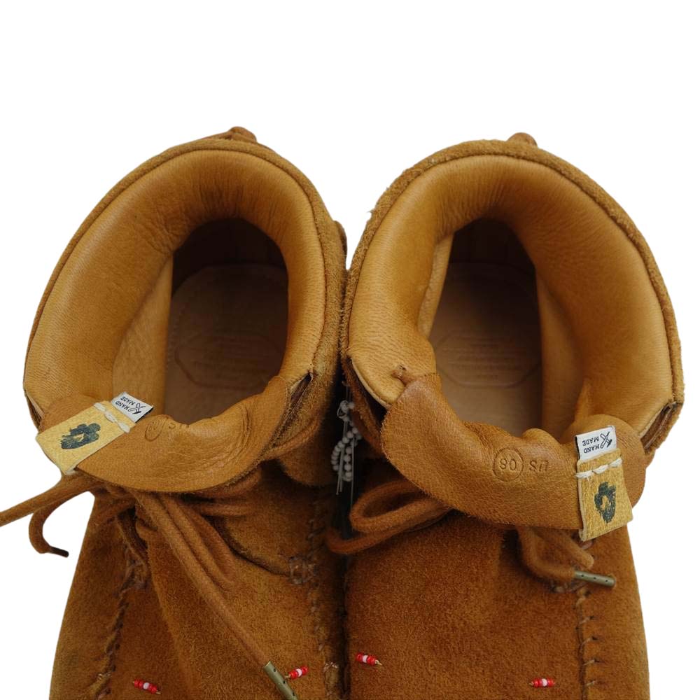 VISVIM ビズビム 16AW 0116401001001 FBT BEARFOOT モカシン ブーツ ブラウン系 US8【中古】