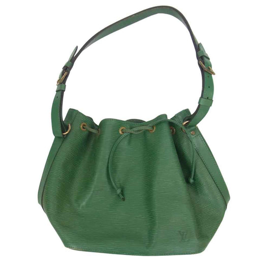 LOUIS VUITTON ルイ・ヴィトン M44104 プチノエ エピ 巾着型ショルダーバッグ  グリーン系【中古】