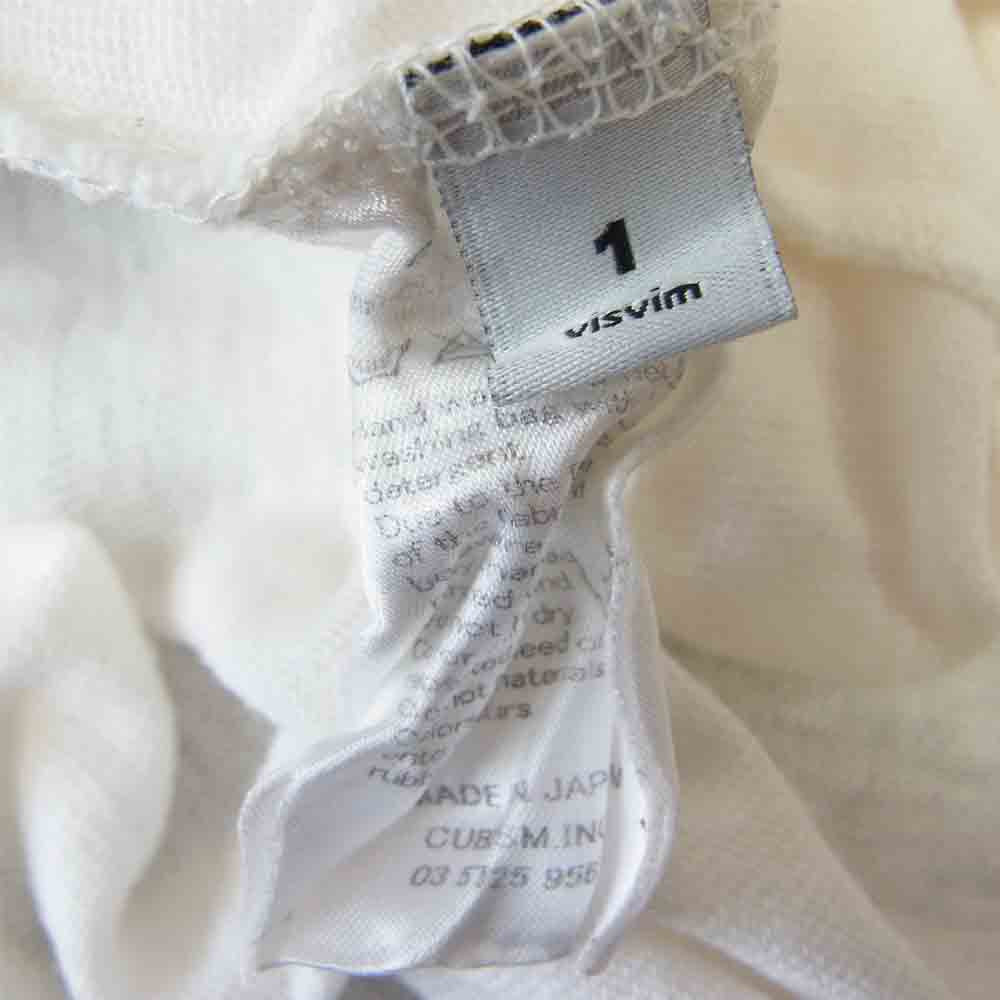 VISVIM ビズビム 0114105010056 HENLEY L/S ヘンリー 長袖 ホワイト系 1【中古】