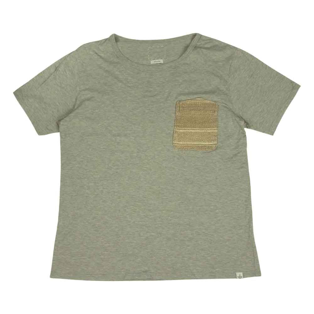 VISVIM ビズビム 0113405010003 BLANKET POCKET TEE S/S ブランケット ポケット Tシャツ 半袖 グレー系 1【中古】