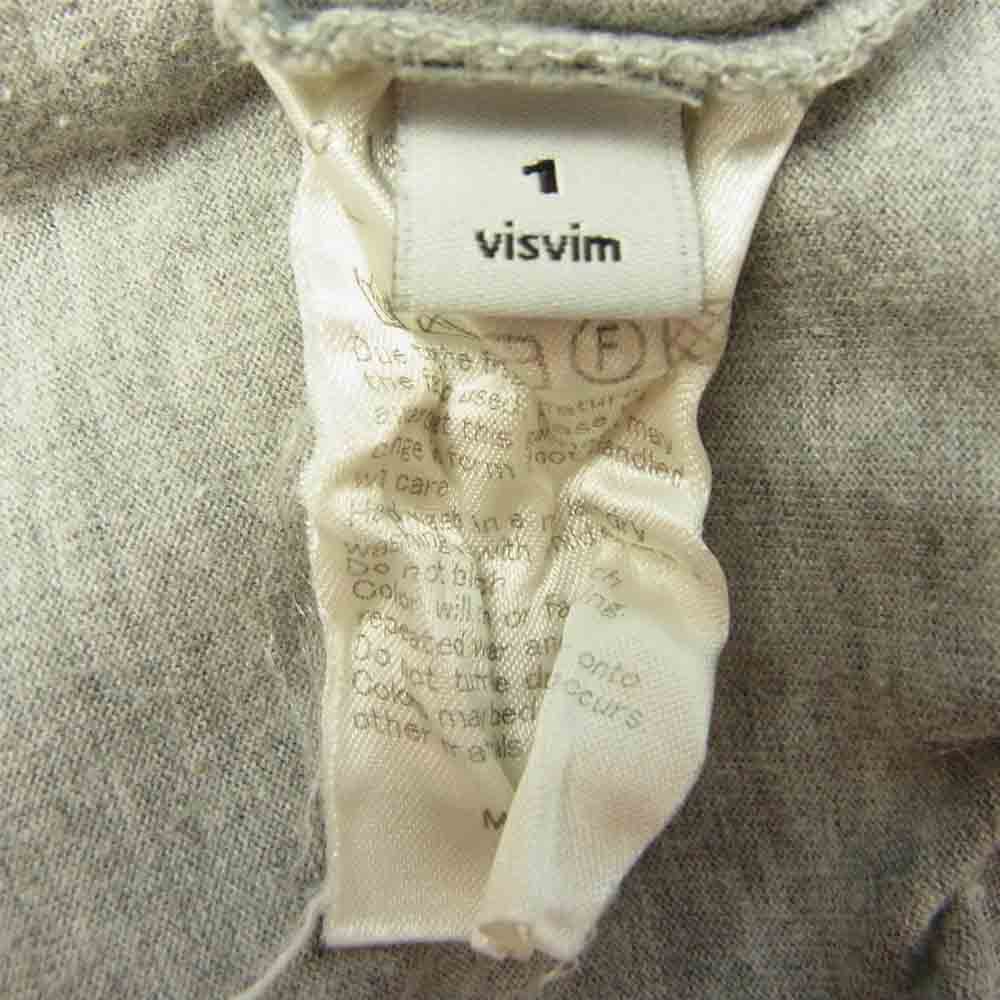 VISVIM ビズビム 0113405010003 BLANKET POCKET TEE S/S ブランケット ポケット Tシャツ 半袖 グレー系 1【中古】