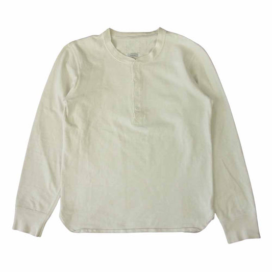 VISVIM ビズビム 15AW BRUSHED HENLEY L/S ヘンリー ネック 長袖 オフホワイト系 2【中古】