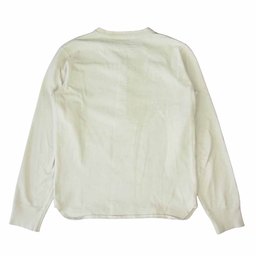 VISVIM ビズビム 15AW BRUSHED HENLEY L/S ヘンリー ネック 長袖 オフホワイト系 2【中古】