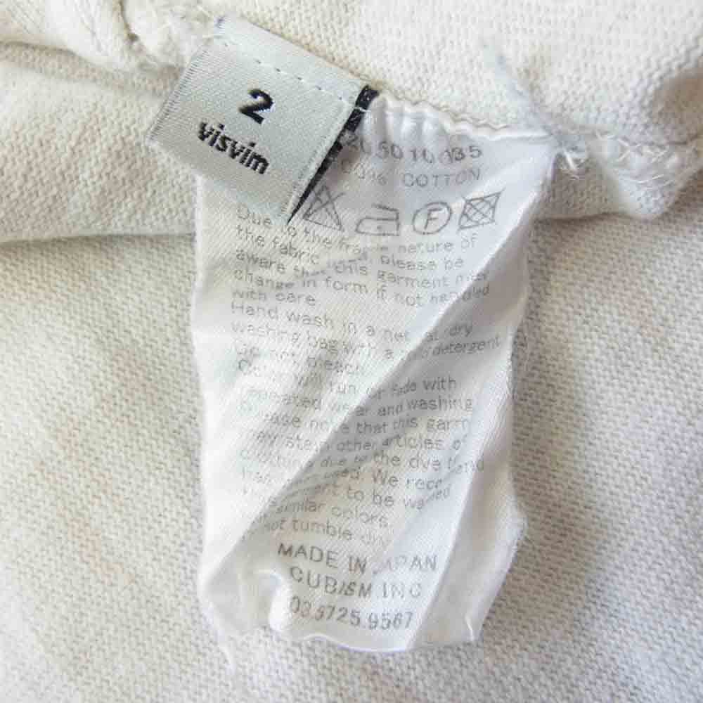 VISVIM ビズビム 15AW BRUSHED HENLEY L/S ヘンリー ネック 長袖 オフホワイト系 2【中古】