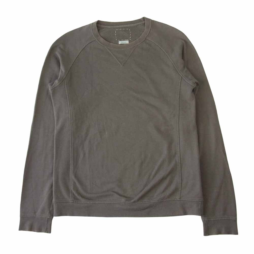 VISVIM ビズビム 0114105010008 JV CREW L/S クルーネック ラグラン スウェット 長袖 グレー系 1【中古】