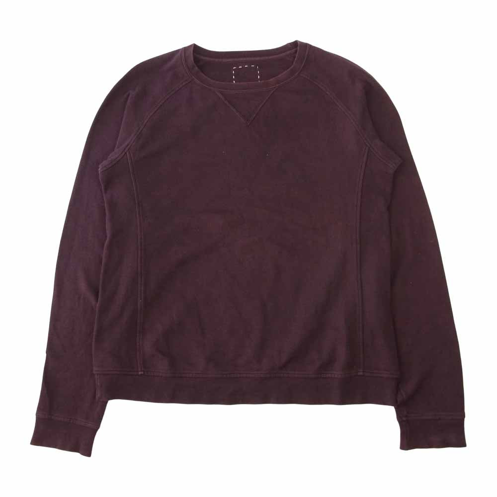 VISVIM ビズビム 0113205010008 JV CREW L/S クルーネック ラグラン スウェット 長袖 パープル系 1【中古】