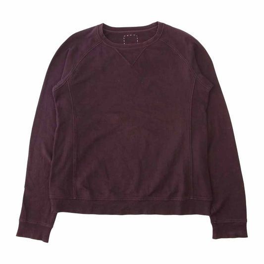 VISVIM ビズビム 0113205010008 JV CREW L/S クルーネック ラグラン スウェット 長袖 パープル系 1【中古】