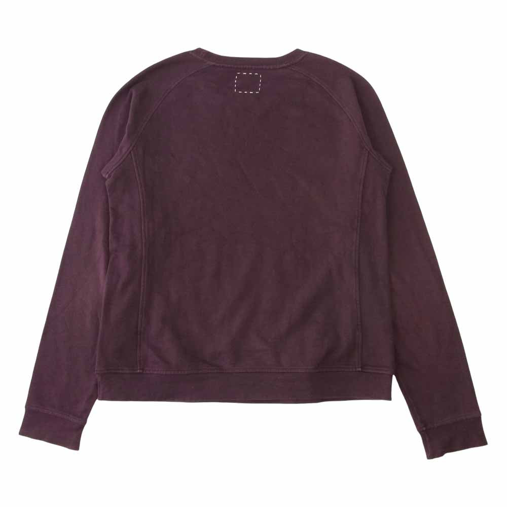 VISVIM ビズビム 0113205010008 JV CREW L/S クルーネック ラグラン スウェット 長袖 パープル系 1【中古】