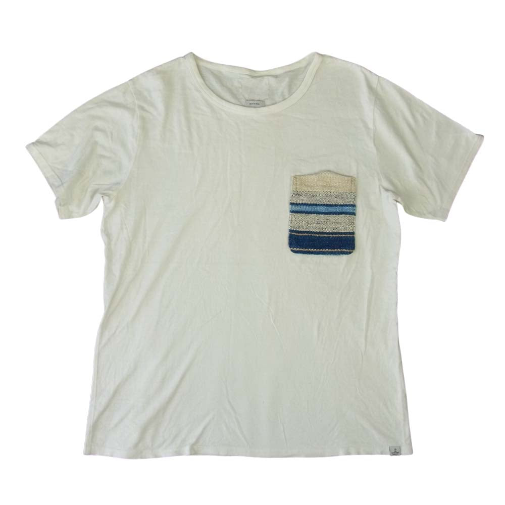 VISVIM ビズビム 0113105010084 BLANKET POCKET TEE S/S ブランケット ポケット Tシャツ 半袖 ホワイト系 1【中古】