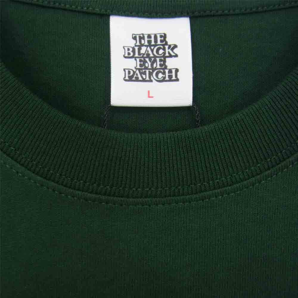 ブラックアイパッチ BEPFW21TE14 ROYAL SCRIPT TEE Tシャツ 半袖 グリーン系 L【新古品】【未使用】【中古】