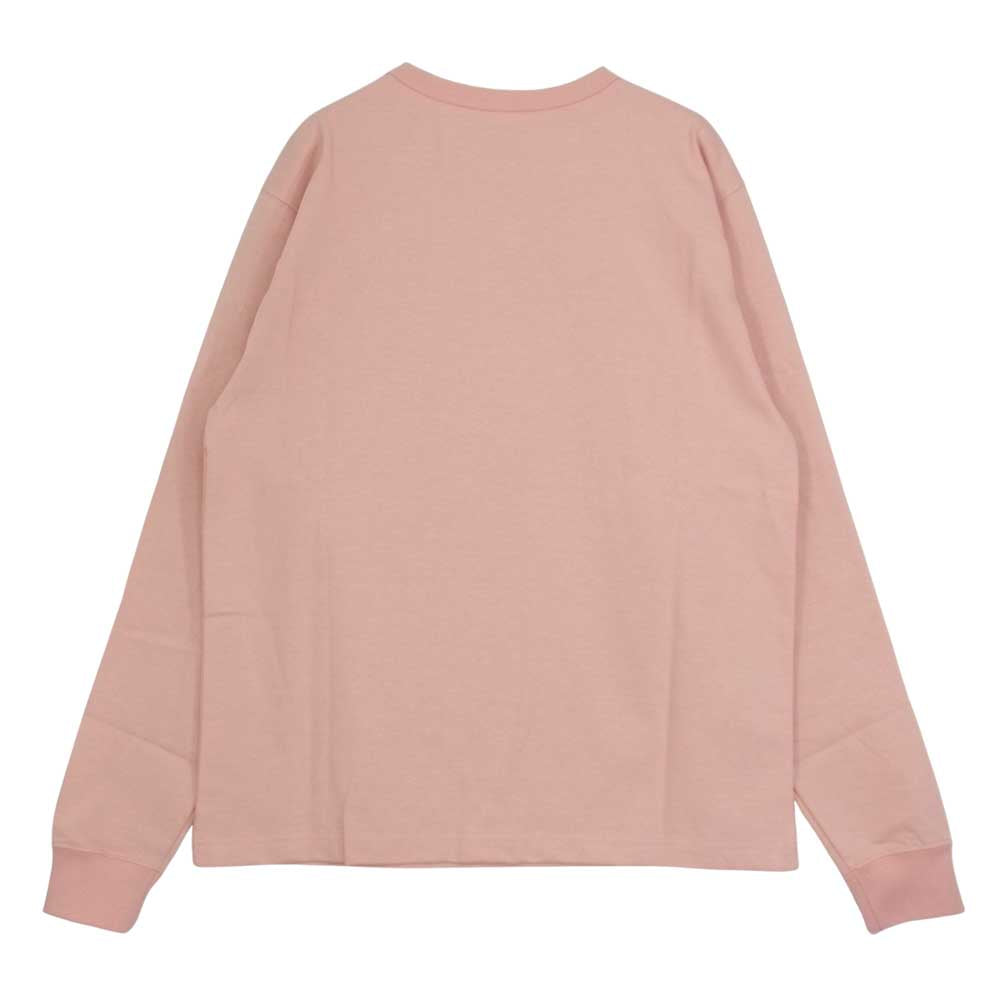 ブラックアイパッチ BEPFW21TE21 HANDLE WITH CARE CREW POCKET L/S TEE Tシャツ 長袖 ピンク系 M【新古品】【未使用】【中古】