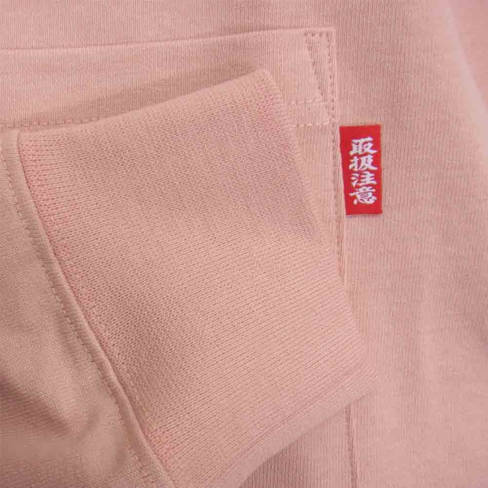 ブラックアイパッチ BEPFW21TE21 HANDLE WITH CARE CREW POCKET L/S TEE Tシャツ 長袖 ピンク系 M【新古品】【未使用】【中古】