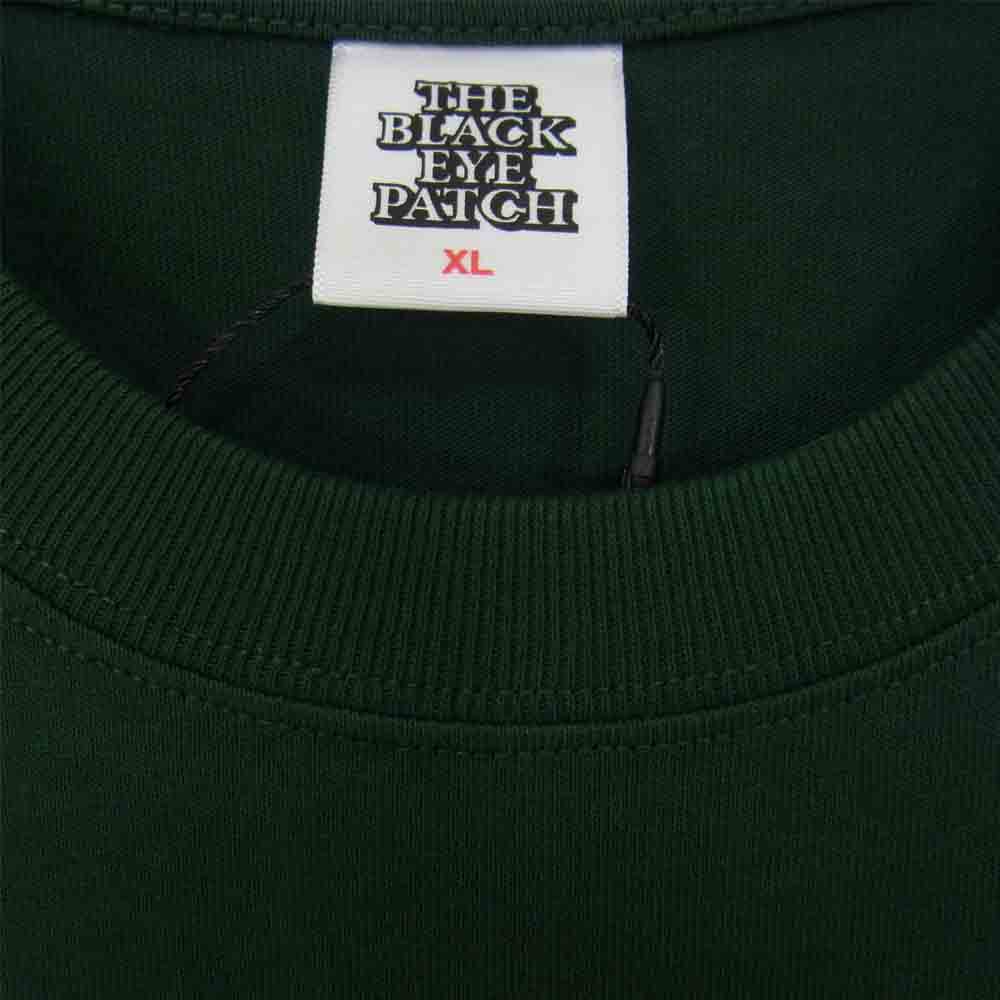 ブラックアイパッチ BEPFW21TE12 ロゴ プリント Tシャツ 半袖 グリーン系 XL【新古品】【未使用】【中古】