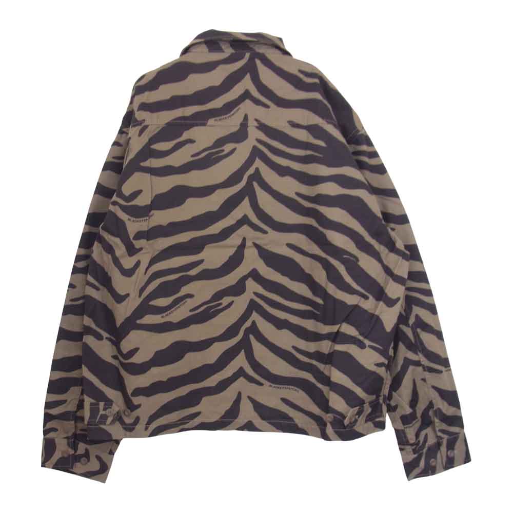 ブラックアイパッチ BEPSS20OT04 ZEBRE STRIPED JACKET ゼブラ ストライプ ワーク ジャケット ブラウン系 XXL【新古品】【未使用】【中古】