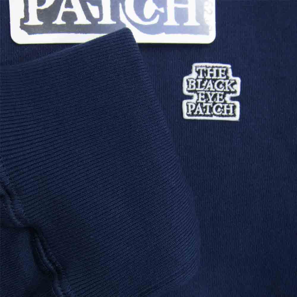 ブラックアイパッチ BEPFW21TP07 ロゴ 刺繍 ワッペン スウェット ネイビー系 L【新古品】【未使用】【中古】