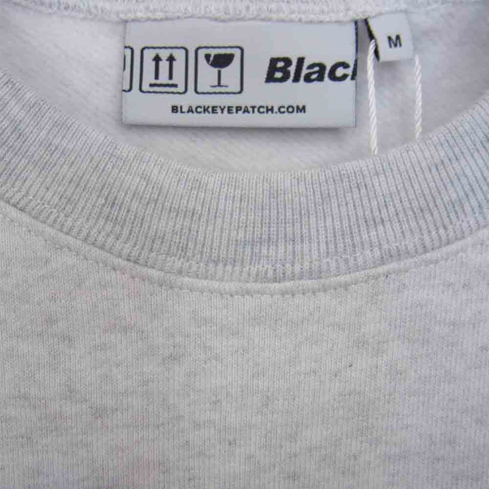 ブラックアイパッチ BEPFW21TP24 ROYAL SCRIPT BORDERED CREW SWEAT ボーダー クルー スウェット グレー系 M【新古品】【未使用】【中古】
