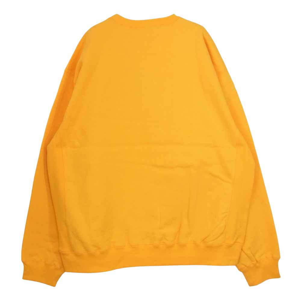 ブラックアイパッチ BEPFW21TP09 HANDLE WITHCARE CREW SWEAT クルー イエロー系 XL【新古品】【未使用】【中古】