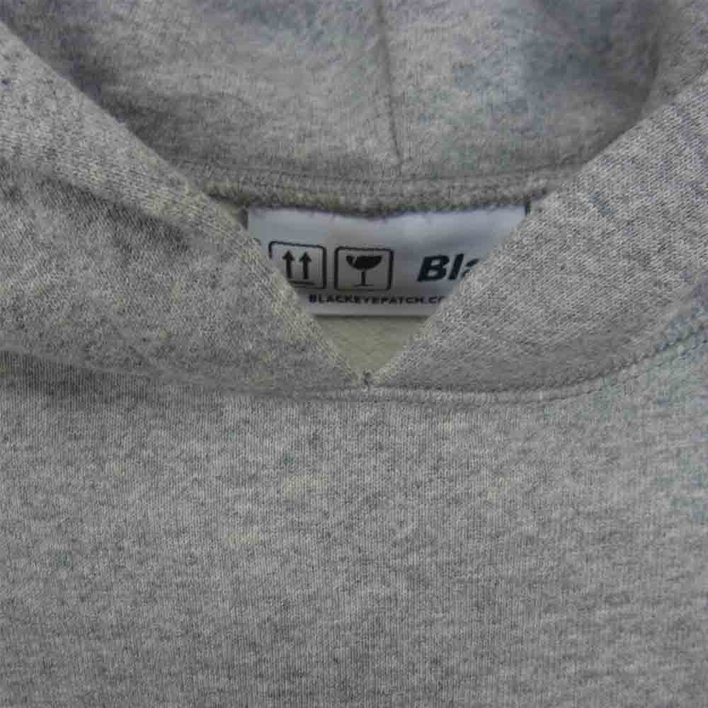 ブラックアイパッチ BEPSS21TP19 CHILDRENN AT PLAYHOODIE フーディー グレー系 M【新古品】【未使用】【中古】
