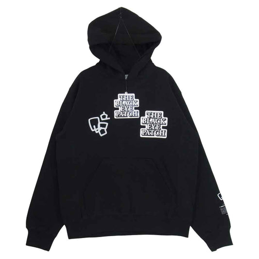 ブラックアイパッチ BEPSS21TP05 SECYUNO HOODIE プルオーバー フーディー ブラック系 S【新古品】【未使用】【中古】