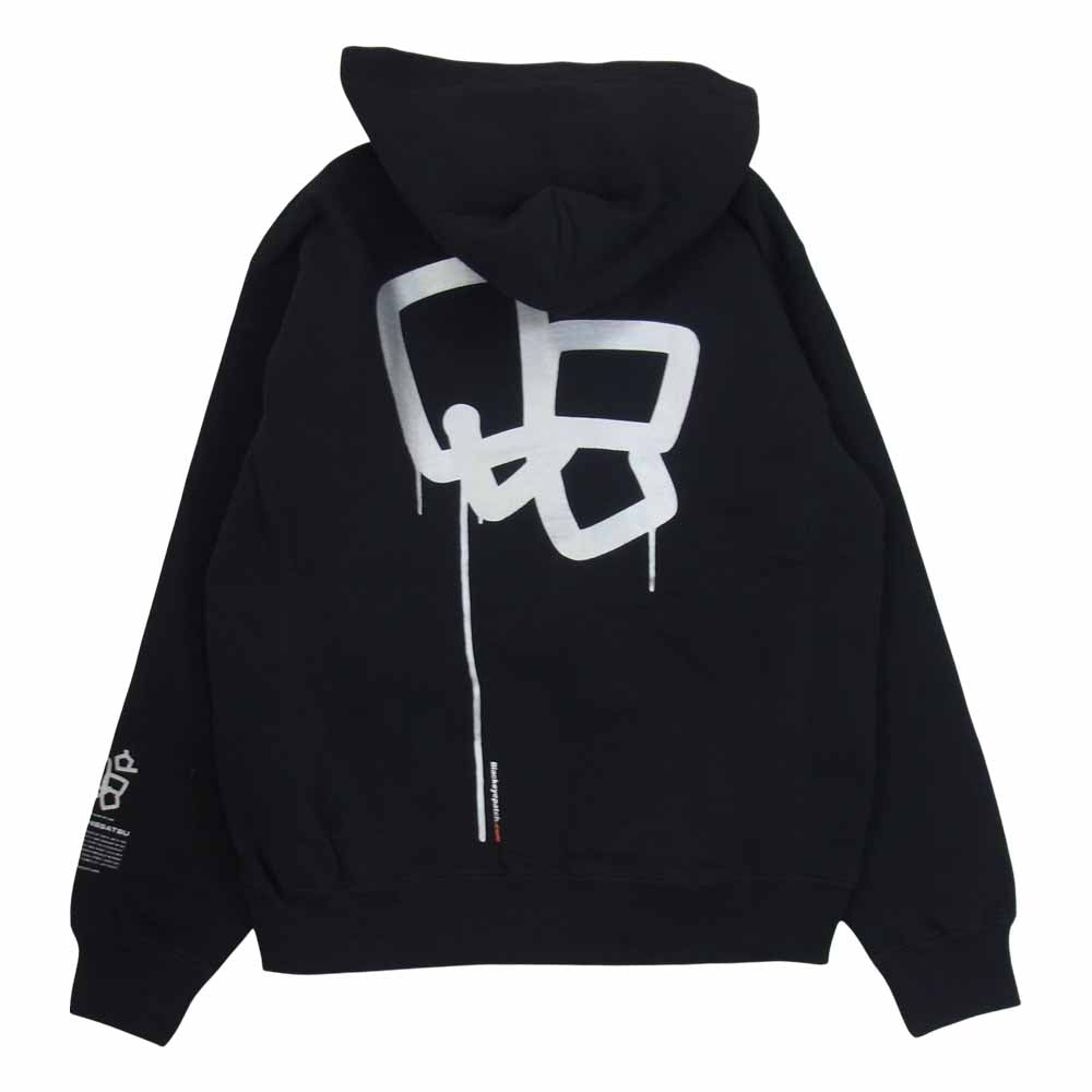 ブラックアイパッチ BEPSS21TP05 SECYUNO HOODIE プルオーバー フーディー ブラック系 S【新古品】【未使用】【中古】