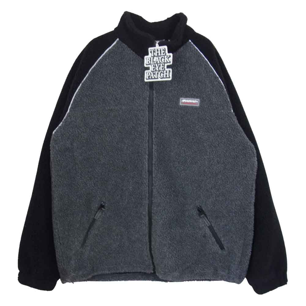 ブラックアイパッチ BEPFW21OT16 BEEZ EYE RAGLAN FLEEXE JACKET フリース ジャケット グレー系 M【新古品】【未使用】【中古】