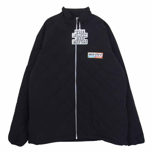 ブラックアイパッチ BEPFW21OT08 BEEZ EYE P ワッペン キルト ジャケット ブラック系 XL【新古品】【未使用】【中古】