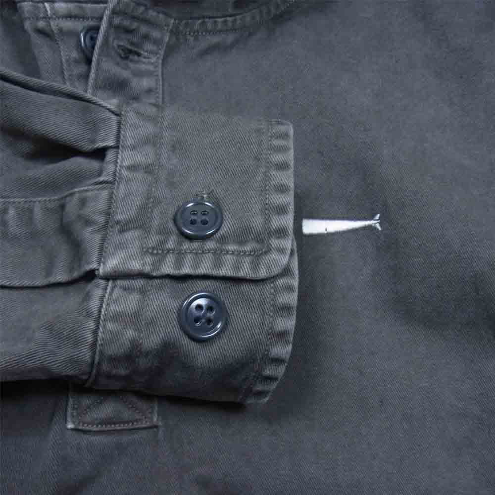 DESCENDANT ディセンダント 18SS 181tqds-shm04 MOLE HOODED LS SHIRT オーバーダイ フーデッド プルオーバー シャツ ブラック系 2【中古】
