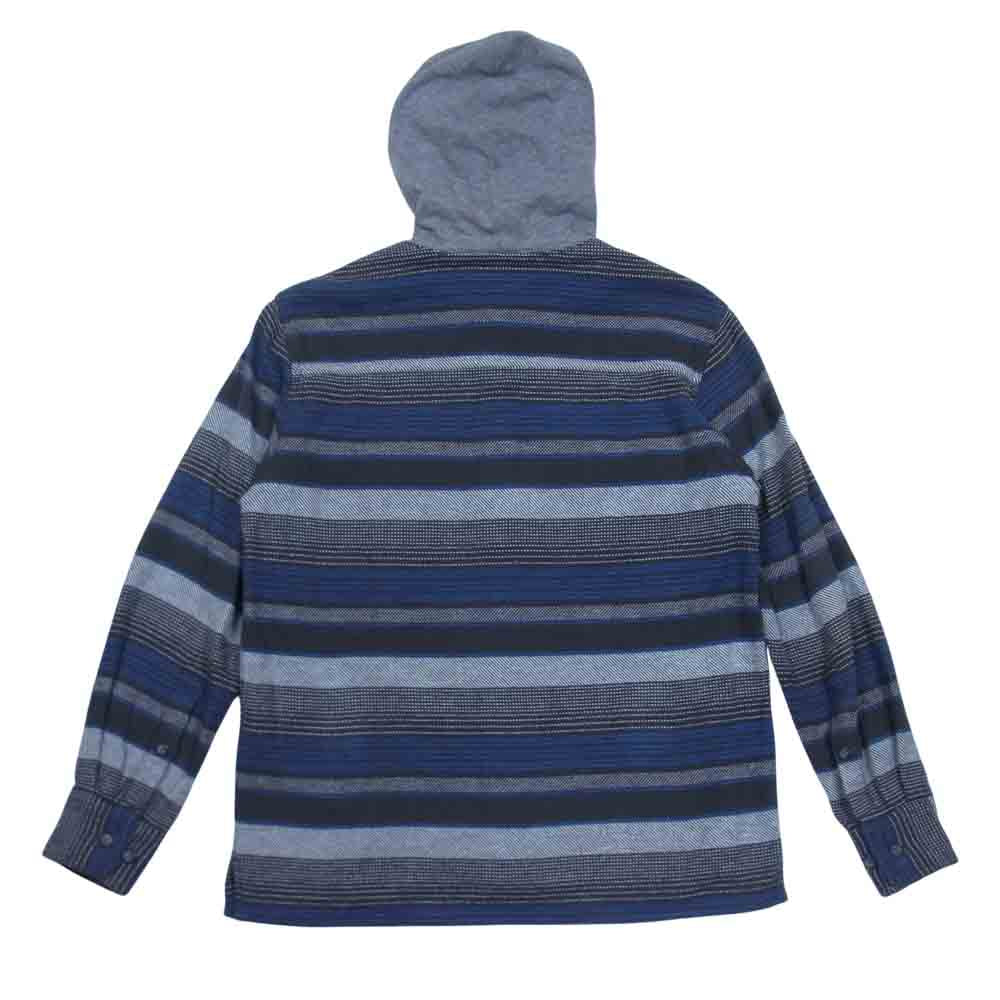 DESCENDANT ディセンダント 162ds-shm04 SPICOLI HOMME HOODED SHIRT フーデッド シャツ ネイビー系 M【中古】