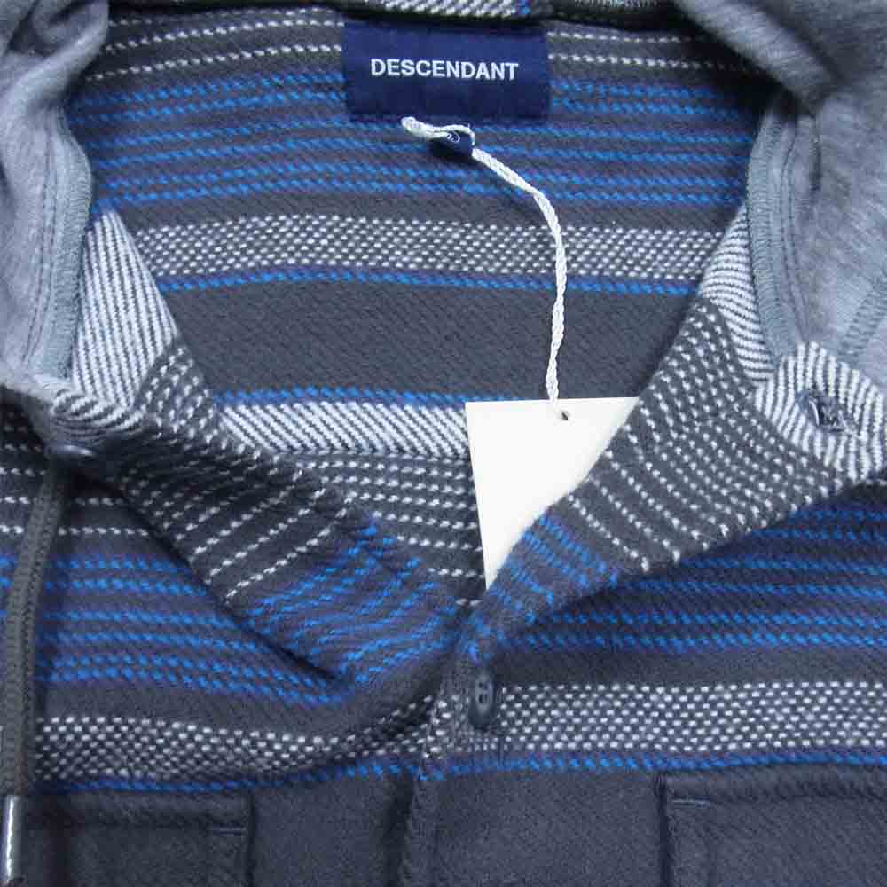 DESCENDANT ディセンダント 162ds-shm04 SPICOLI HOMME HOODED SHIRT フーデッド シャツ ネイビー系 M【中古】