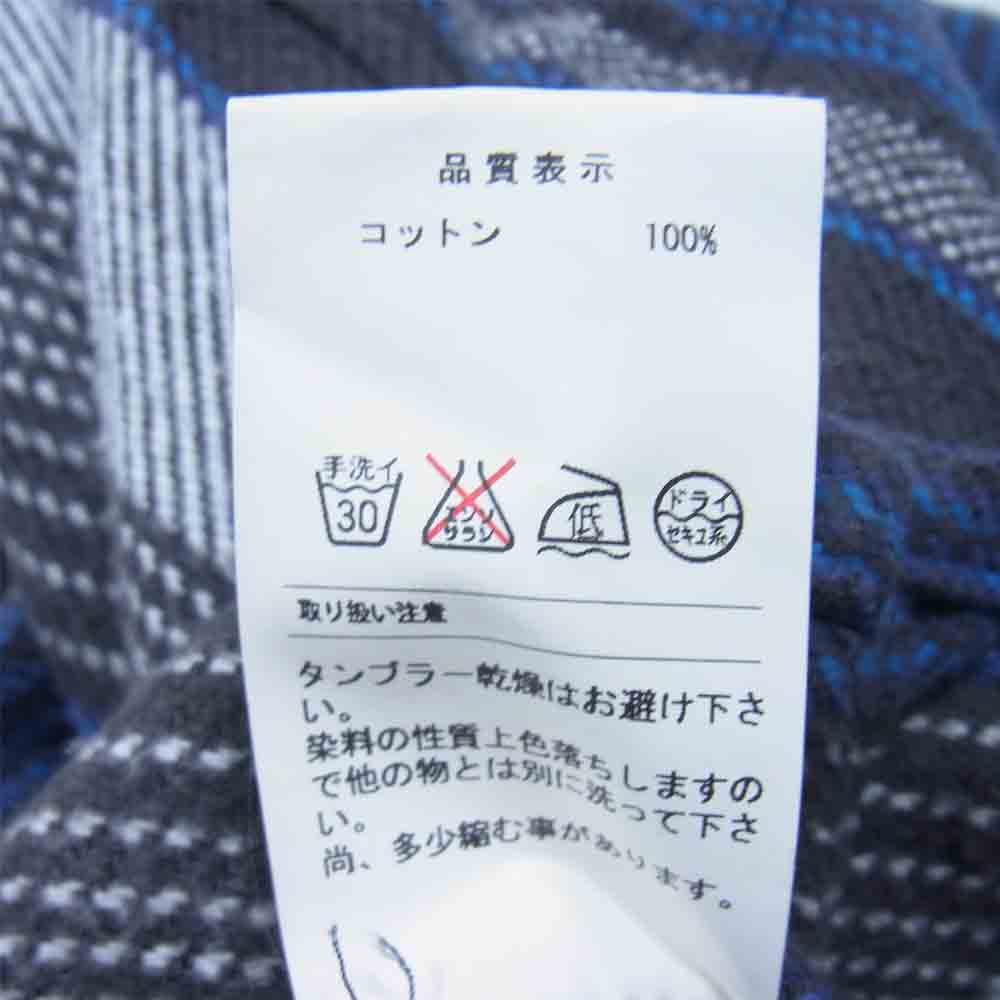 DESCENDANT ディセンダント 162ds-shm04 SPICOLI HOMME HOODED SHIRT フーデッド シャツ ネイビー系 M【中古】