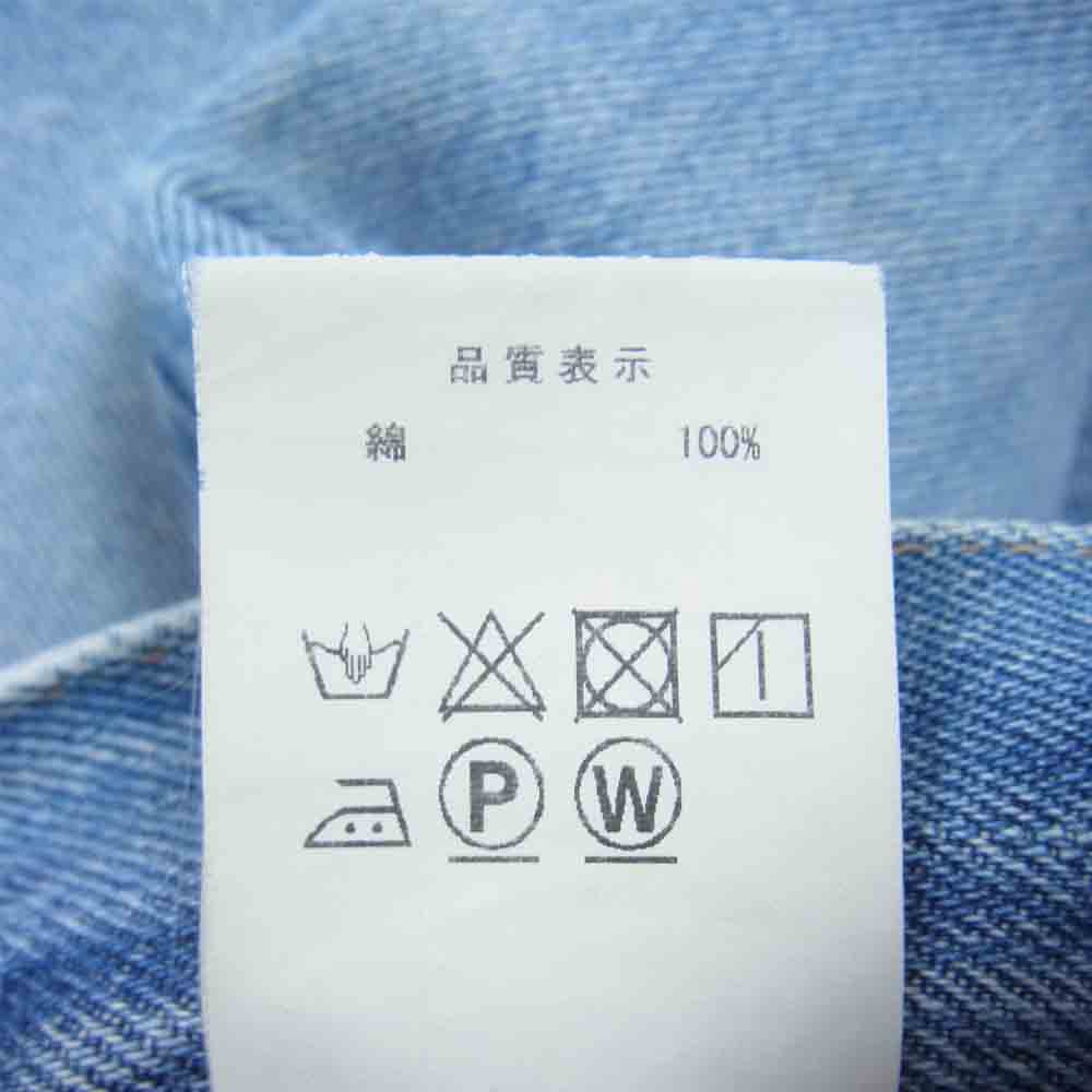 DESCENDANT ディセンダント 172wvds-ptm04 1986 JEANS 加工 デニムパンツ 日本製 インディゴブルー系 2【中古】