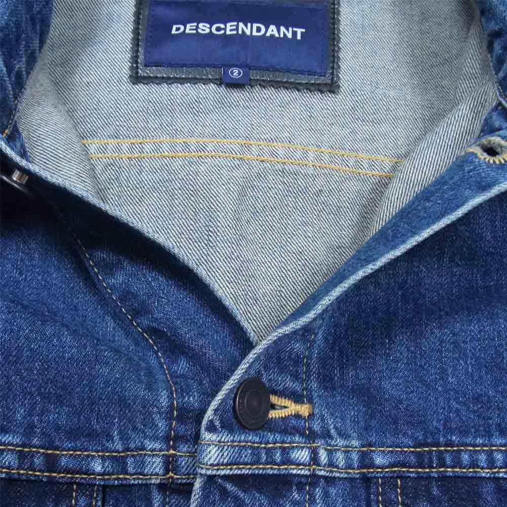 DESCENDANT ディセンダント 18AW 182gwds-jkm03 TRUCKER DENIM JACKET トラッカー デニム ジャケット インディゴブルー系 2【美品】【中古】