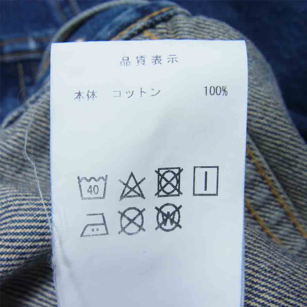 DESCENDANT ディセンダント 18AW 182gwds-jkm03 TRUCKER DENIM JACKET トラッカー デニム ジャケット インディゴブルー系 2【美品】【中古】