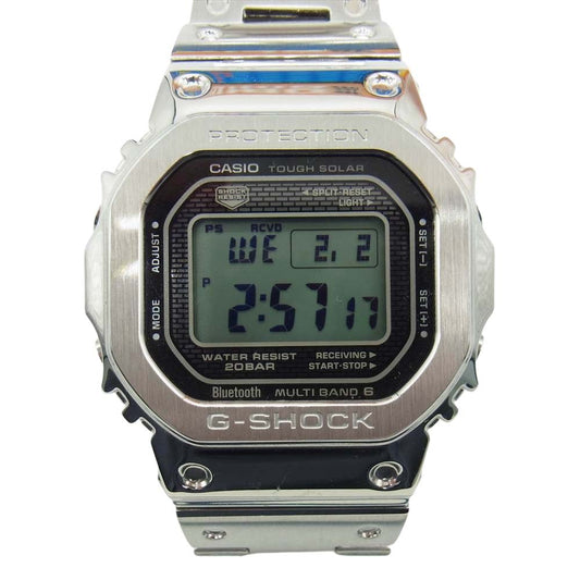 G-SHOCK ジーショック GMW-B5000D-1JF 電波ソーラーウォッチ Bluetooth対応 フルメタル リストウォッチ 腕時計 シルバー系【中古】