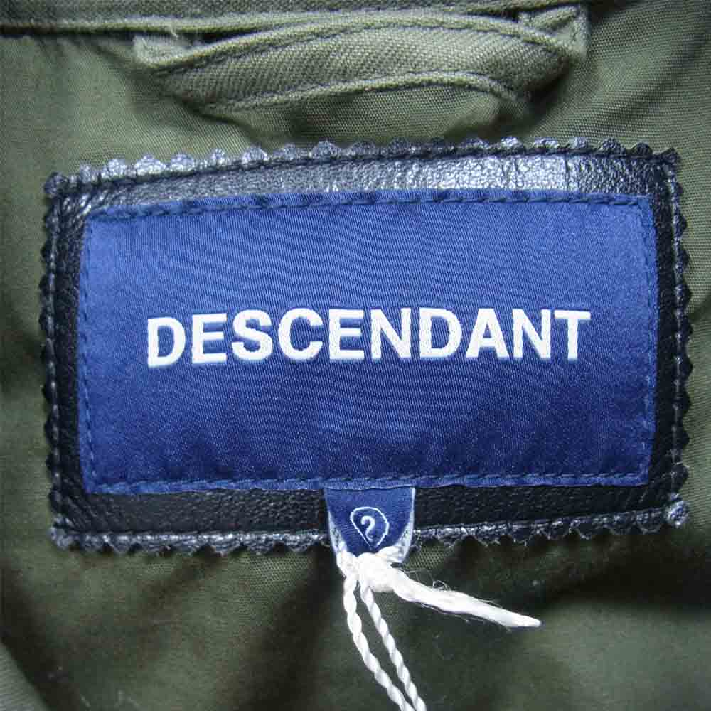 DESCENDANT ディセンダント 17AW 172WVDS-JKM01/OD2 1943 SATIN JACKET サテン ジャケット OLIVEDRAB M【極上美品】【中古】