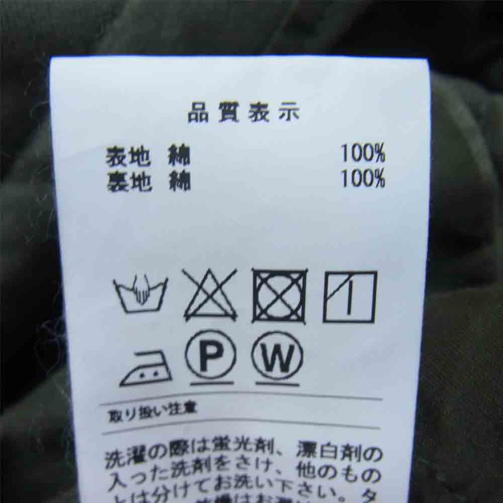 DESCENDANT ディセンダント 17AW 172WVDS-JKM01/OD2 1943 SATIN JACKET サテン ジャケット OLIVEDRAB M【極上美品】【中古】
