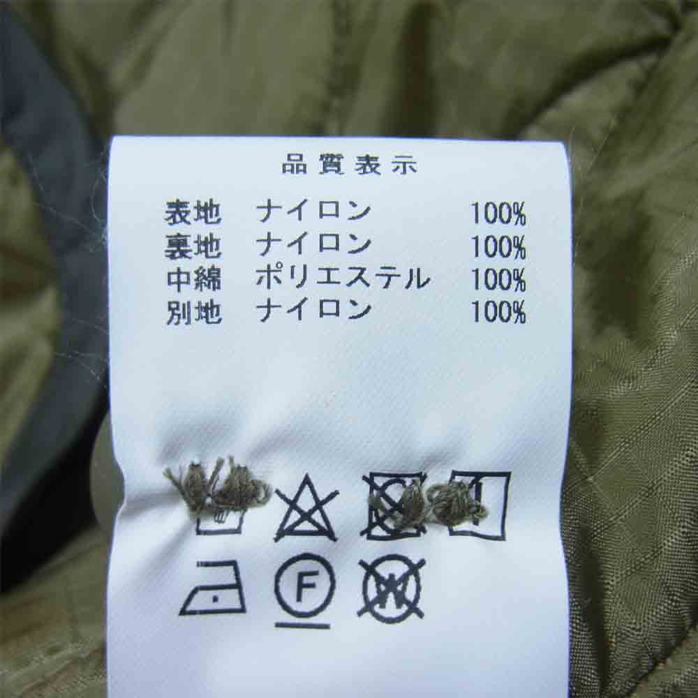 DESCENDANT ディセンダント 19AW 192BRDS-JKM01S REMNANTS QUILTING JACKET レムナント キルティング ジャケット OLIVEDRAB 2【新古品】【未使用】【中古】