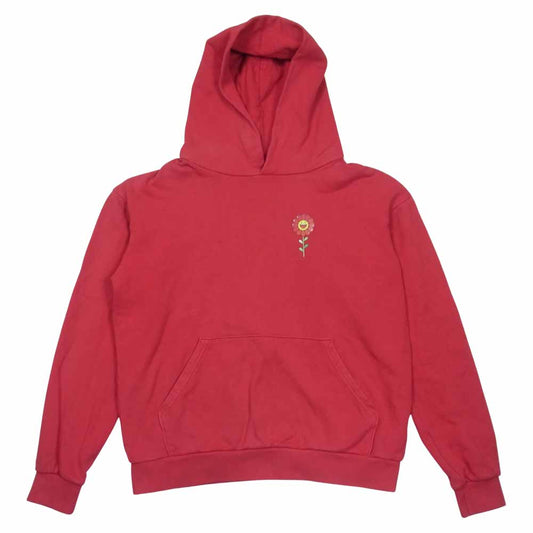 村上隆 20SS J.BALVIN Morado Flower Hoodie バルヴィン モラドフラワーフーディ プルオーバーパーカー レッド系 S【中古】