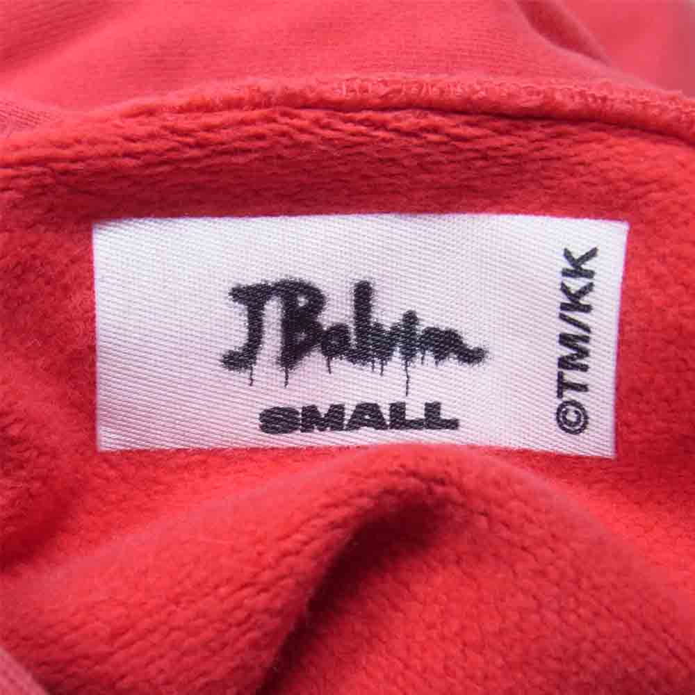 村上隆 20SS J.BALVIN Morado Flower Hoodie バルヴィン モラドフラワーフーディ プルオーバーパーカー レッド系 S【中古】