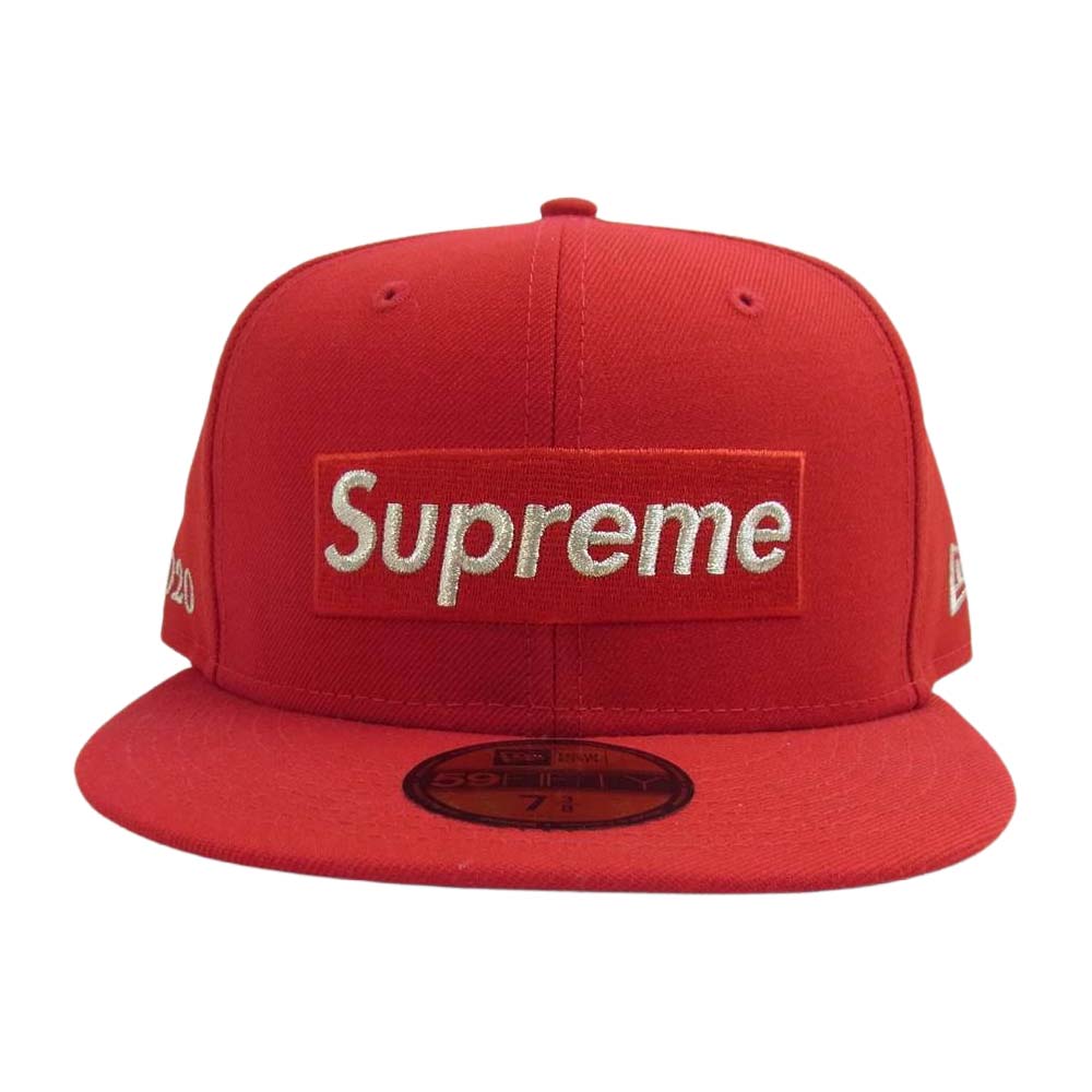 Supreme シュプリーム 20SS × NEW ERA $1M METALIC BOX LOGO CAP レッド系 58.7cm【新古品】【未使用】【中古】