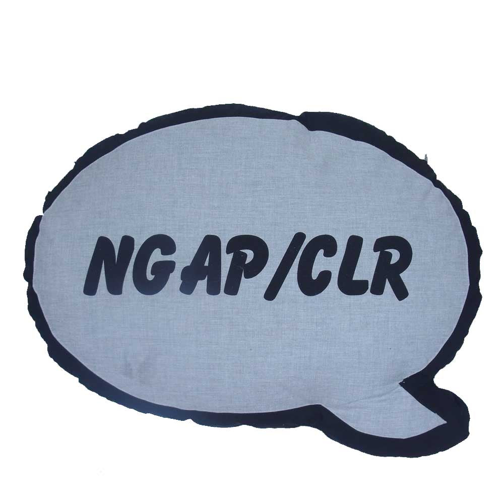 UNDERCOVER アンダーカバー × NGAP/ CLR house of color Cushion プリント クッション グレー系【中古】
