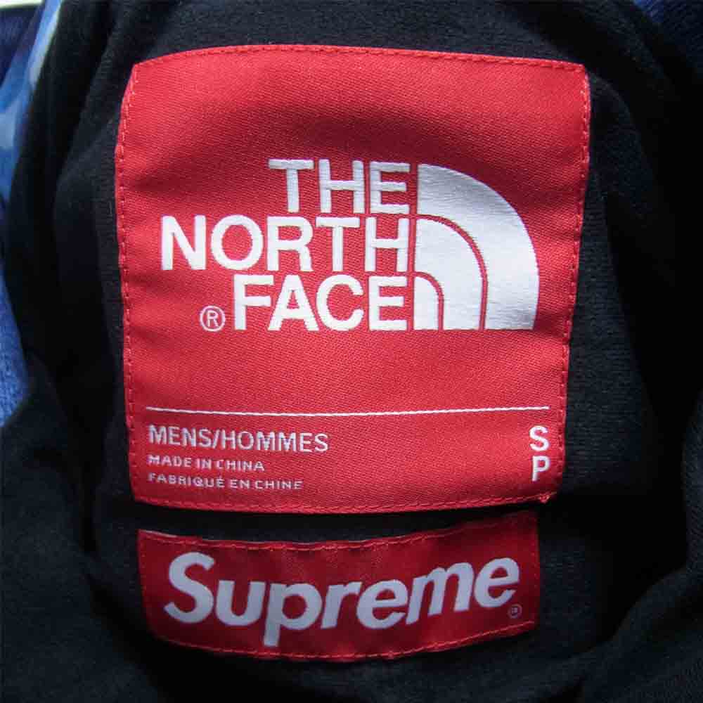 Supreme シュプリーム 21AW NP521001 The North Face Bleached Denim Print Mountain Jacket ザ ノース フェイス ブリーチド デニム プリント マウンテン ジャケット インディゴブルー系 S【極上美品】【中古】