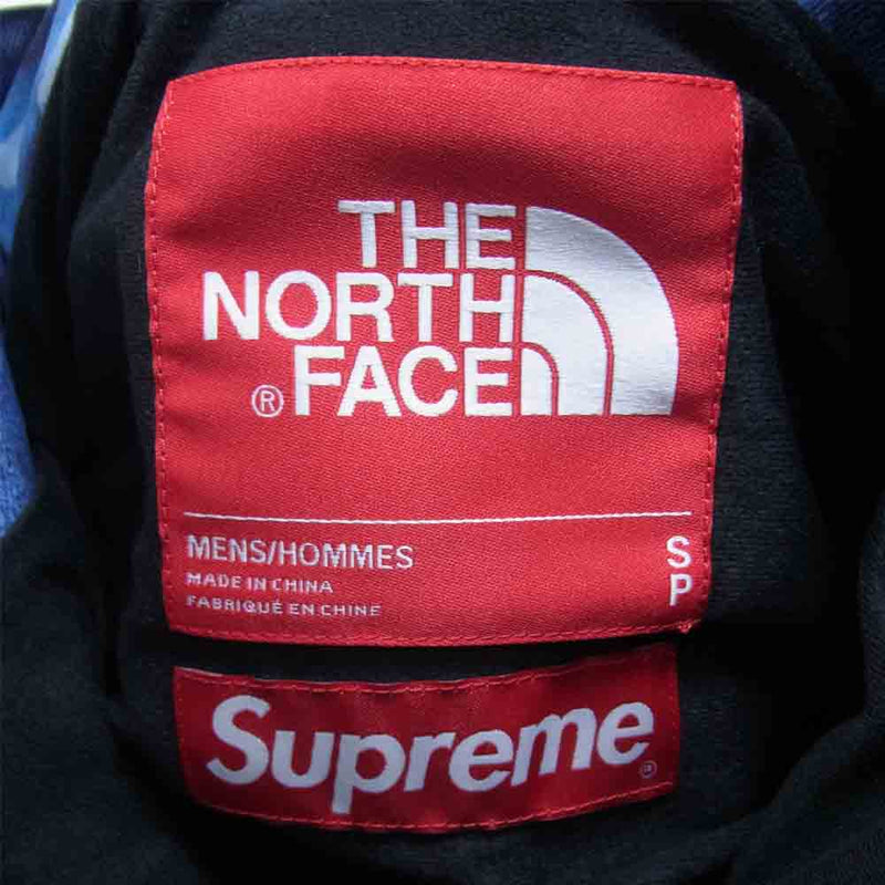 Supreme シュプリーム 21AW NP521001 The North Face Bleached Denim Print Mountain Jacket ザ ノース フェイス ブリーチド デニム プリント マウンテン ジャケット インディゴブルー系 S【極上美品】【中古】
