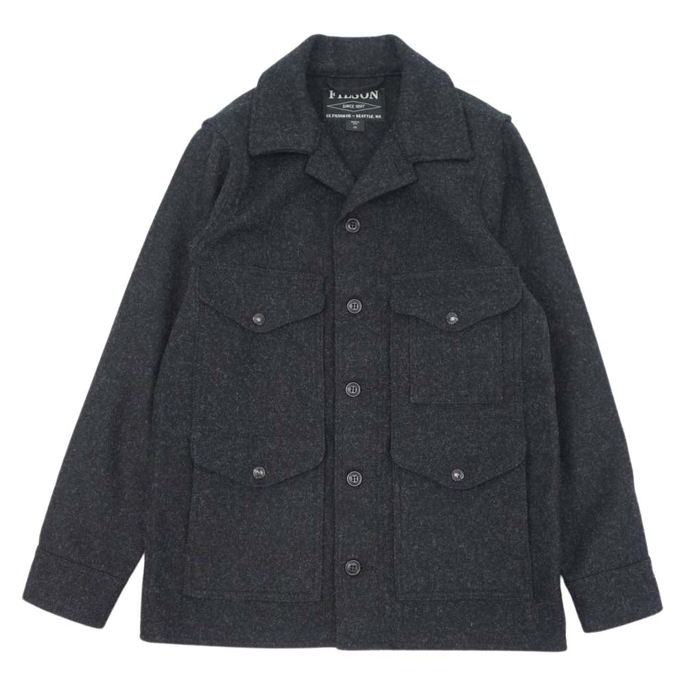 FILSON フィルソン 8093-45-00006 MACKINAW WOOL JACKET マッキーノクルーザー ウール ハンティング ジャケット チャコール系 XS【美品】【中古】