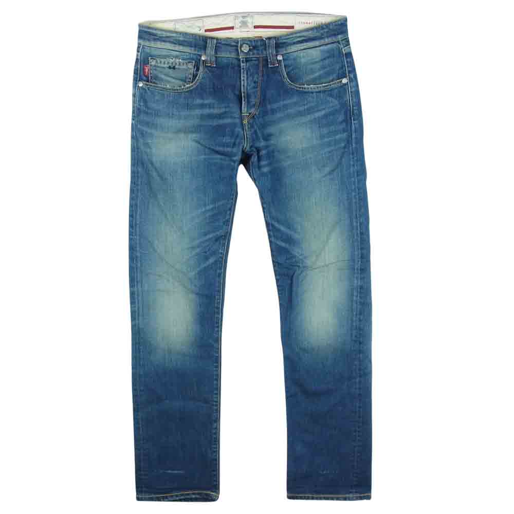 トラマロッサ D747‐321 ボタンフライ ストレート デニム パンツ インディゴブルー系 32【中古】