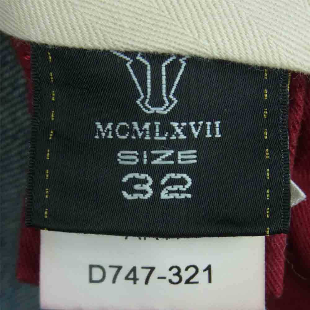 トラマロッサ D747‐321 ボタンフライ ストレート デニム パンツ インディゴブルー系 32【中古】