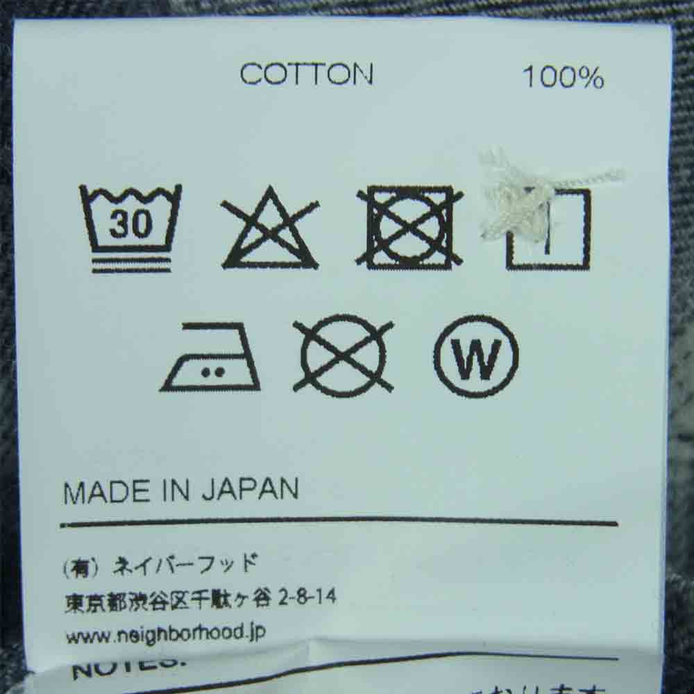 NEIGHBORHOOD ネイバーフッド 20SS 201ARNH-SHM03 B&C/C-SHIRT.LS フランネル 長袖 チェック シャツ グレー系 S【中古】