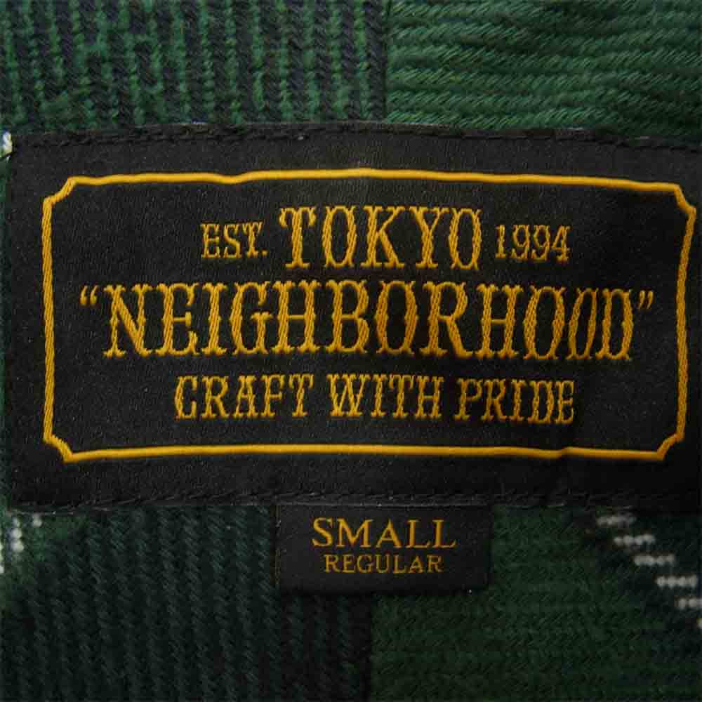 NEIGHBORHOOD ネイバーフッド 20SS 201ARNH-SHM01 LUMBERS / C-SHIRT LS 長袖 チェック シャツ グリーン系 S【中古】