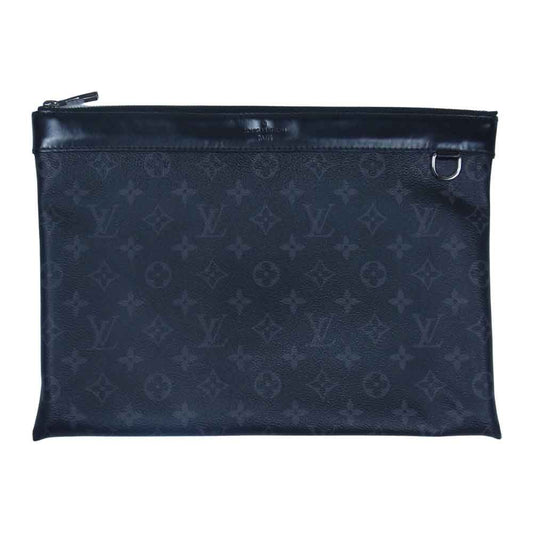 LOUIS VUITTON ルイ・ヴィトン M62291 モノグラム エクリプス ポシェット ディスカバリー ブラック系【中古】
