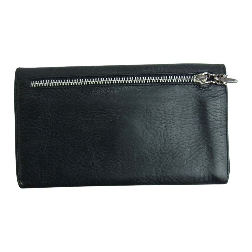 CHROME HEARTS クロムハーツ（原本有） LONG WALLE グリーシー ロング ウォレット ブラック系【中古】